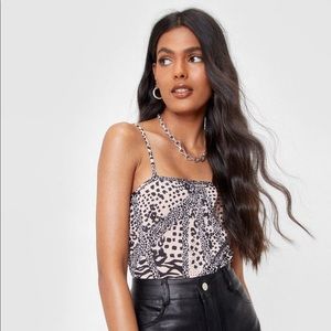 Party Animal Print Bodysuit
